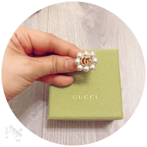 gucci 珍珠 戒指